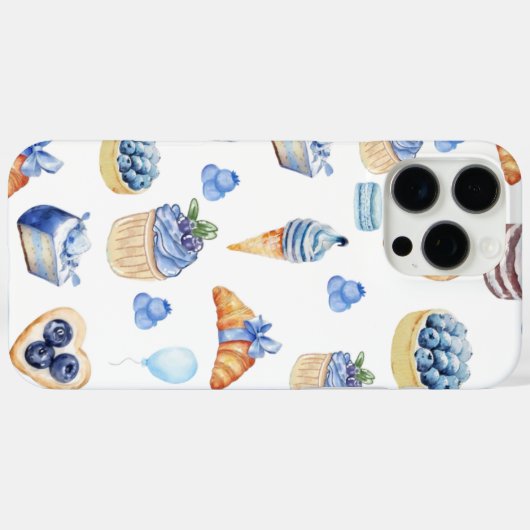 Blueberry Sweets Case-Mate iPhoneケース (裏面 (横))