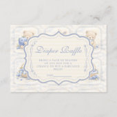 Blueberry Teddy Garden Toile Diapper Raffle エンクロージャーカード (正面)