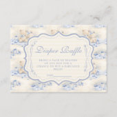 Blueberry Teddy Gift Toile Diapper Raffle エンクロージャーカード (正面)