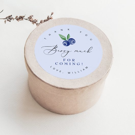 Blueberry Thank you berry for 来's ラウンドシール