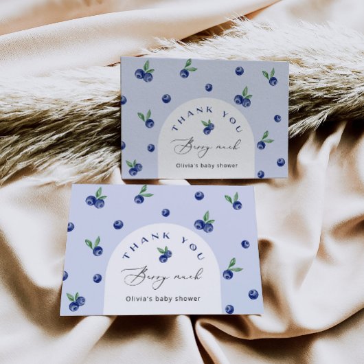 Blueberry Thank you berry Much Thank カード