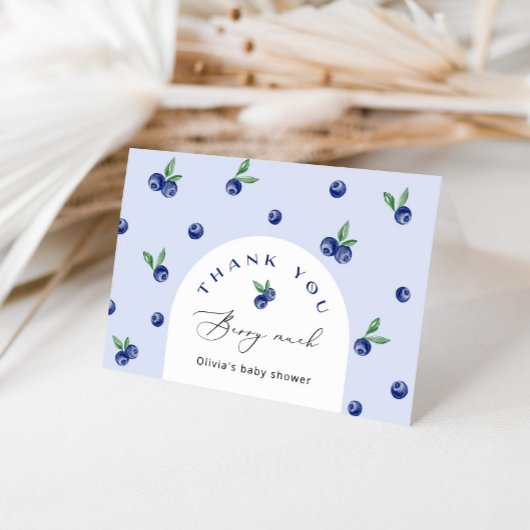 Blueberry Thank you berry Much Thank サンキューカード