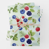 Blueberry Theme Assorted WrappingPaper Flat Sheets ラッピングペーパーシート (インサイチュ)