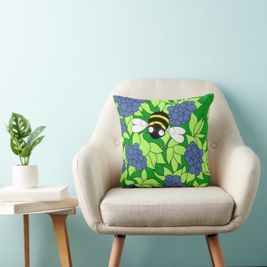 Blueberry Throw Pillow クッション (椅子)