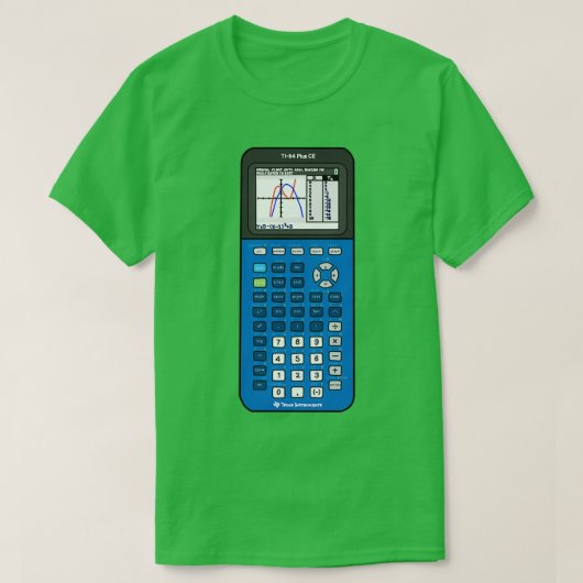 Blueberry TI 84計算機 Tシャツ (デザイン正面)