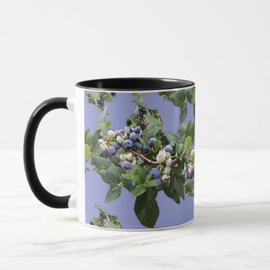 Blueberry Vine Rustic Farmhouse Coffee マグカップ (左)