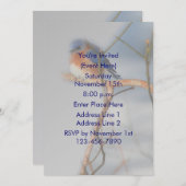 Bluebirdかわいらし自然パーティー 招待状 (正面/裏面)