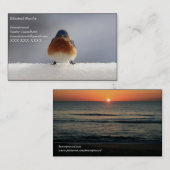 Bluebirdはっきりした名刺 名刺 (正面/裏面)