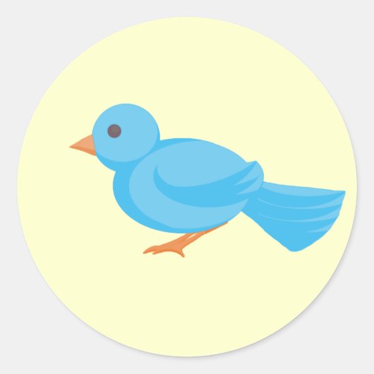 Bluebirdスタンプ/封筒用シール ラウンドシール (正面)