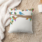 Bluebird枕、枕カラフル、パーソナライズ クッション (ブランケット)