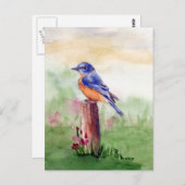 Bluebird歌はがき ポストカード (正面/裏面)