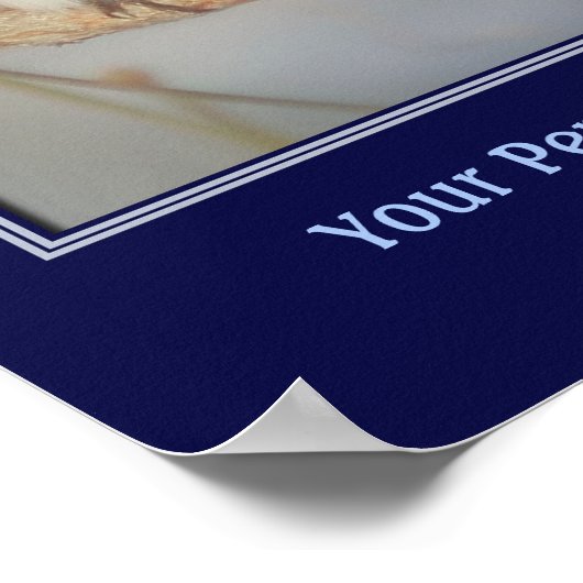 Bluebird独自の引用文を作成カスタム ポスター (角)