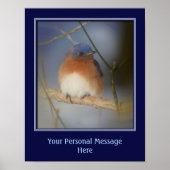 Bluebird独自の引用文を作成カスタム ポスター (正面)