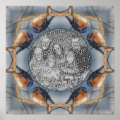 Bluebird自然フレーム独自の写真を作成 ポスター (正面)