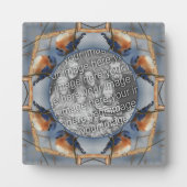 Bluebird自然抽象芸術自分の写真を追加 フォトプラーク (正面)