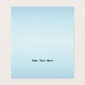 Bluebird黄お洒落色のアクセント(フライトブルー) 名刺 (内部フラット)