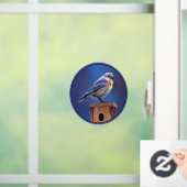 Bluebird (メス) 絵画 - Bird Artオリジナル ウィンドウサイン (ホーム)