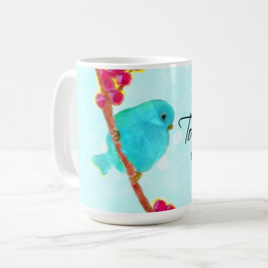 Bluebird – 今日は本当に良い日だ! コーヒーマグカップ (正面左)