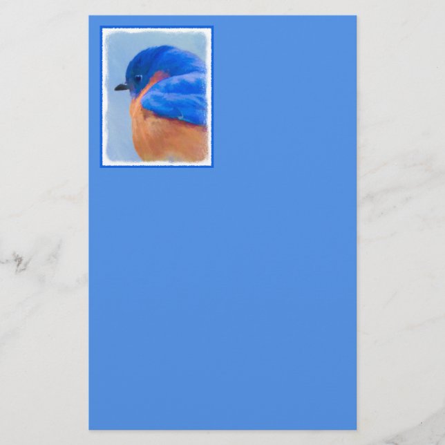 Bluebird 絵画's - Bird Artオリジナル (正面)