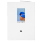 Bluebird 絵画's - Bird Artオリジナル (裏面)
