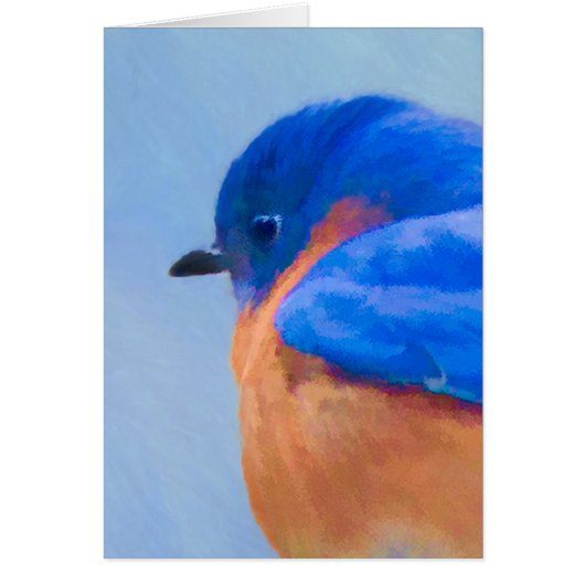 Bluebird 絵画's - Bird Artオリジナル (正面)