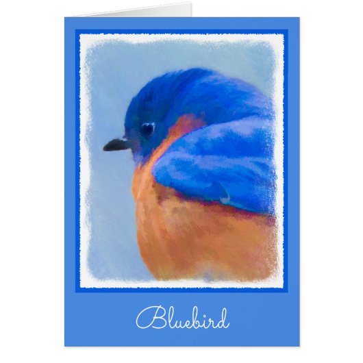 Bluebird 絵画's - Bird Artオリジナル (正面)