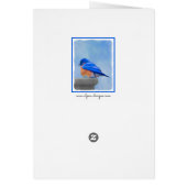 Bluebird 絵画's - Bird Artオリジナル (裏面)