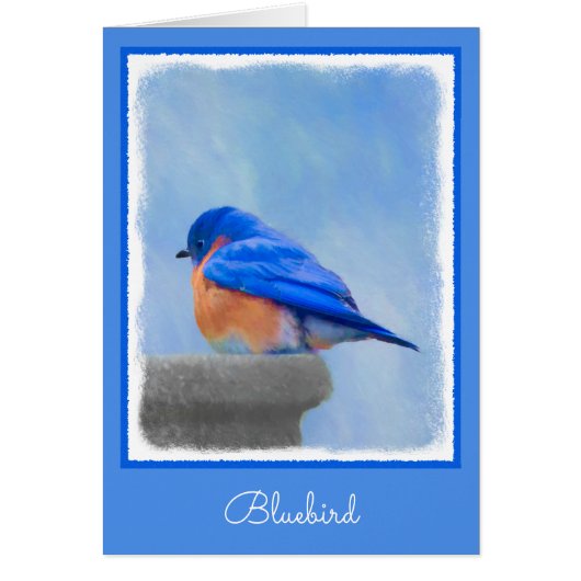 Bluebird 絵画's - Bird Artオリジナル (正面)