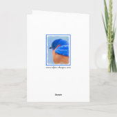 Bluebird 絵画's - Bird Artオリジナル カード (裏面)