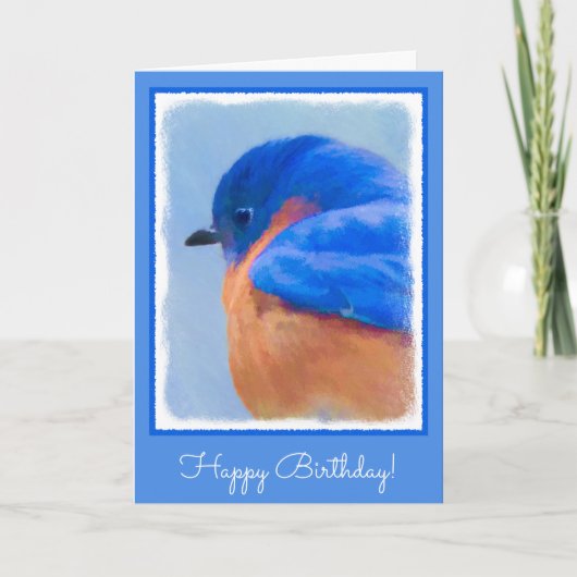 Bluebird 絵画's - Bird Artオリジナル カード (正面)