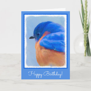 Bluebird 絵画's - Bird Artオリジナル カード