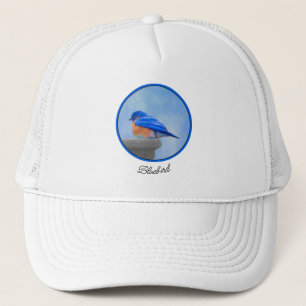 Bluebird 絵画's - Bird Artオリジナル キャップ