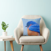 Bluebird 絵画's - Bird Artオリジナル クッション (椅子)