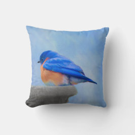 Bluebird 絵画's - Bird Artオリジナル クッション