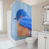 Bluebird 絵画's - Bird Artオリジナル シャワーカーテン (インサイチュ)