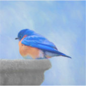 Bluebird 絵画's - Bird Artオリジナル シール (正面)