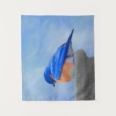Bluebird 絵画's - Bird Artオリジナル タペストリー (正面)