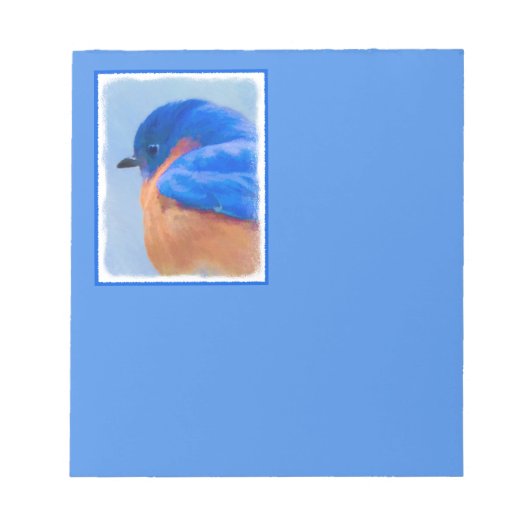 Bluebird 絵画's - Bird Artオリジナル ノートパッド (正面)