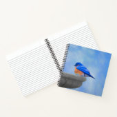 Bluebird 絵画's - Bird Artオリジナル ノートブック (内部)