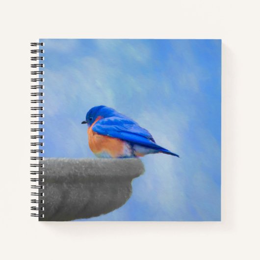 Bluebird 絵画's - Bird Artオリジナル ノートブック (正面)