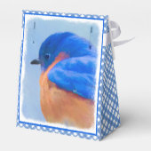 Bluebird 絵画's - Bird Artオリジナル フェイバーボックス (裏面サイド)