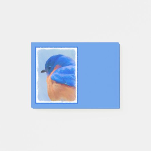 Bluebird 絵画's - Bird Artオリジナル ポストイット (正面)