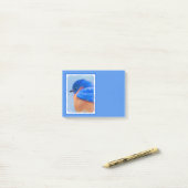 Bluebird 絵画's - Bird Artオリジナル ポストイット (デスク上)