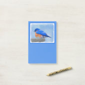 Bluebird 絵画's - Bird Artオリジナル ポストイット (デスク上)
