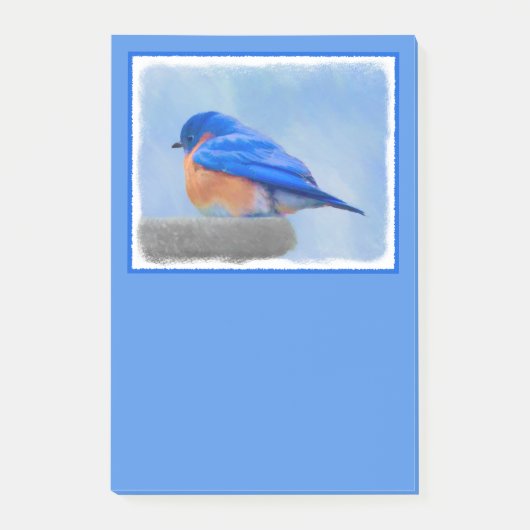 Bluebird 絵画's - Bird Artオリジナル ポストイット (正面)