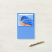 Bluebird 絵画's - Bird Artオリジナル ポストイット (デスク上)