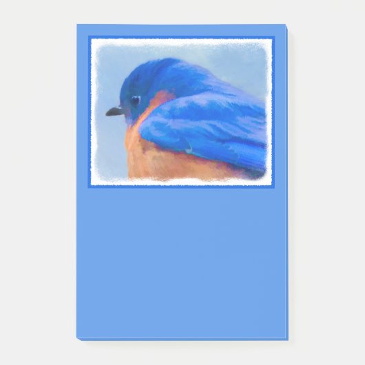 Bluebird 絵画's - Bird Artオリジナル ポストイット (正面)