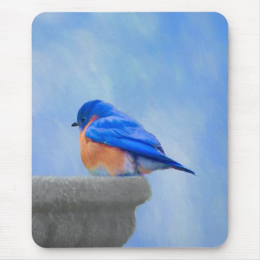 Bluebird 絵画's - Bird Artオリジナル マウスパッド (正面)