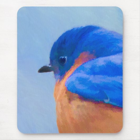 Bluebird 絵画's - Bird Artオリジナル マウスパッド (正面)