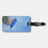 Bluebird 絵画's - Bird Artオリジナル ラゲッジタグ (裏面横)